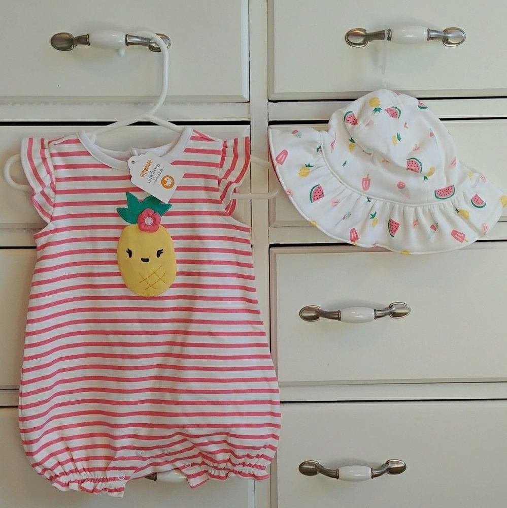 6 month gymboree outfit + hat